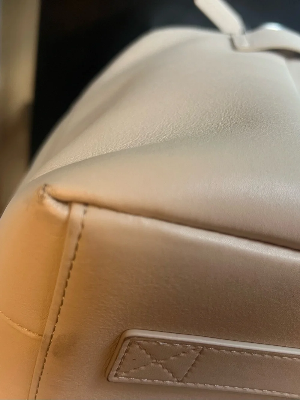 MONOS Metro Vegan Leather Duffel Bag with detachable pouch — ivory - Picture 12 of 16